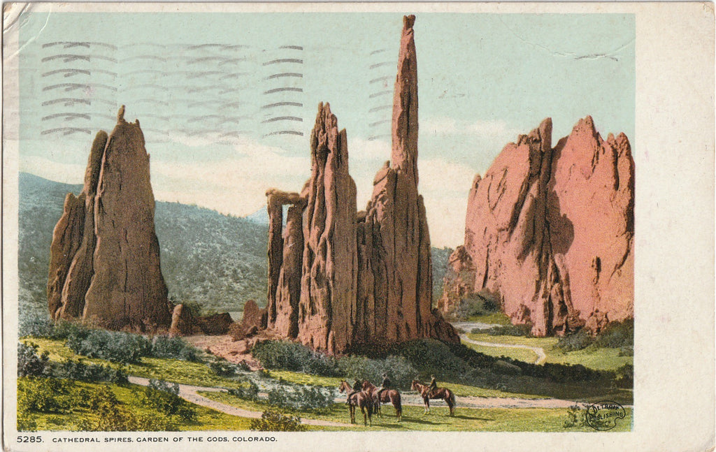 Cathedral Spires - Garden of the Gods, Colorado - Postcard, c. 1900s