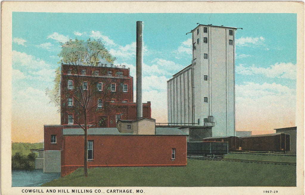 Cowgill and Hill Milling Co. - Carthage, MO - Postcard, c. 1930s