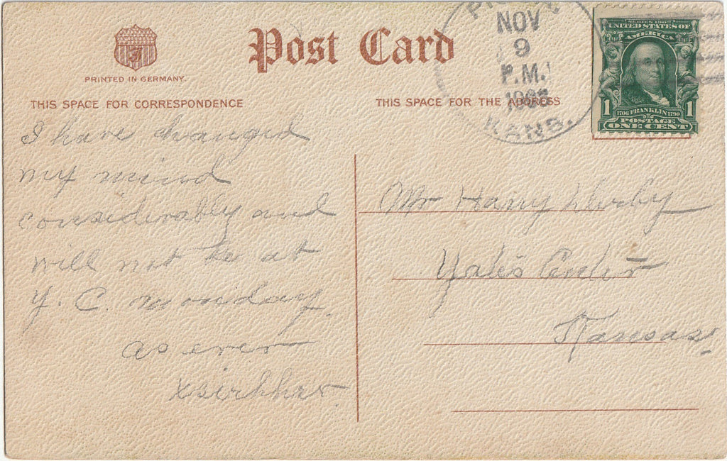 I Quite Dread Getting Better - Doctors Certificate - Postcard, c. 1900s