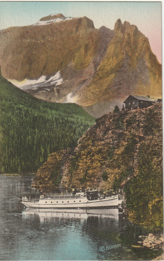 Little Chief Mountain - Lake St. Marys - Glacier National Park, Montana - Postcard, c. 1910s