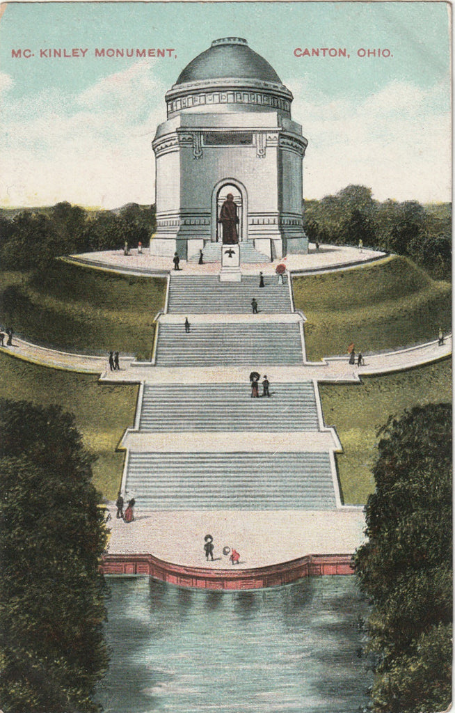 McKinley Monument - Canton, Ohio - Postcard, c. 1900s