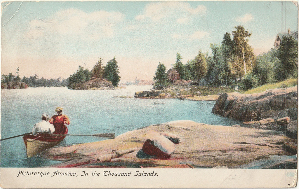 Picturesque America, In the Thousand Islands -Minnesota Postcard, c. 1900s