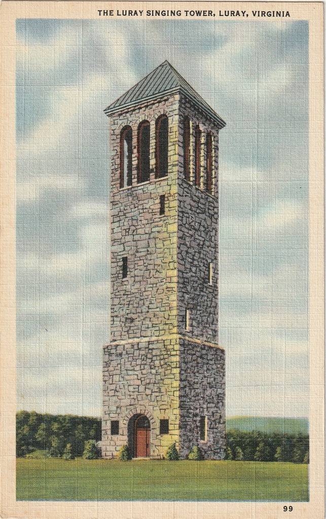 The Luray Singing Tower - Luray, Virginia - Postcard, c. 1940s