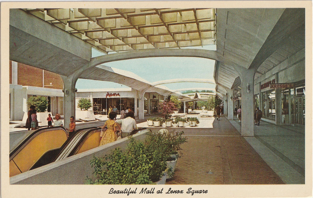 Beautiful Mall at Lennox Square Atlanta Georgia Postcard