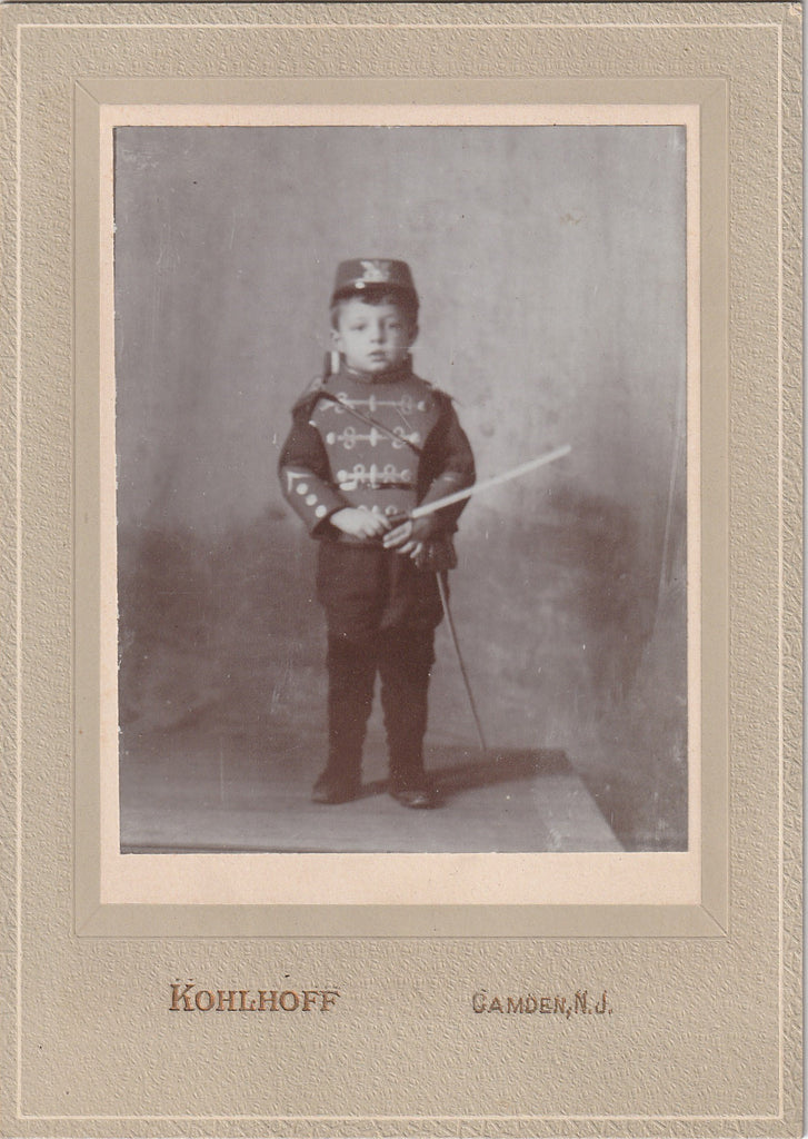 Soldier Boy - Camden, NJ - Cabinet Photo, c. 1900s