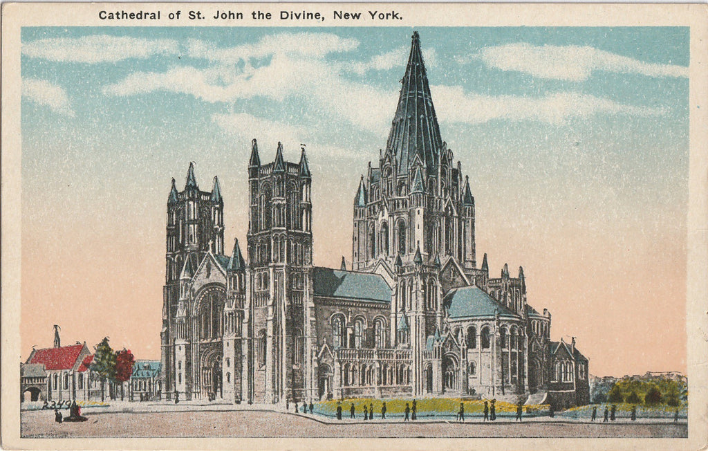 Cathedral of St. John the Divine New York Postcard