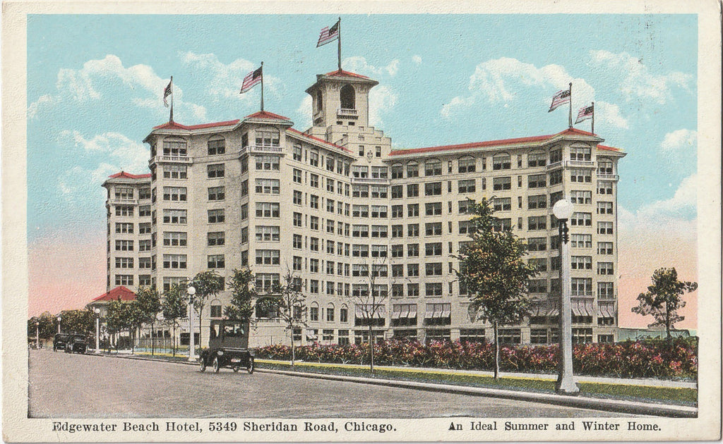 Edgewater Beach Hotel Chicago Postcard
