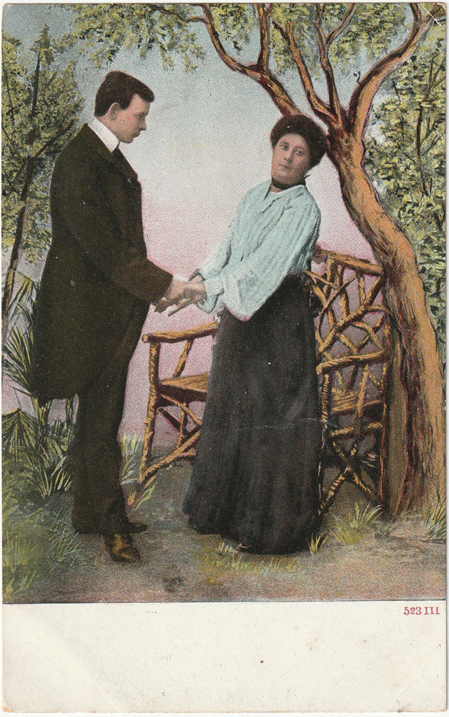 Edwardian Romance - SET of 2 - Postcards, c. 1900s