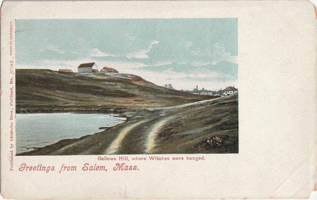 Gallows Hill Salem Mass Antique Postcard