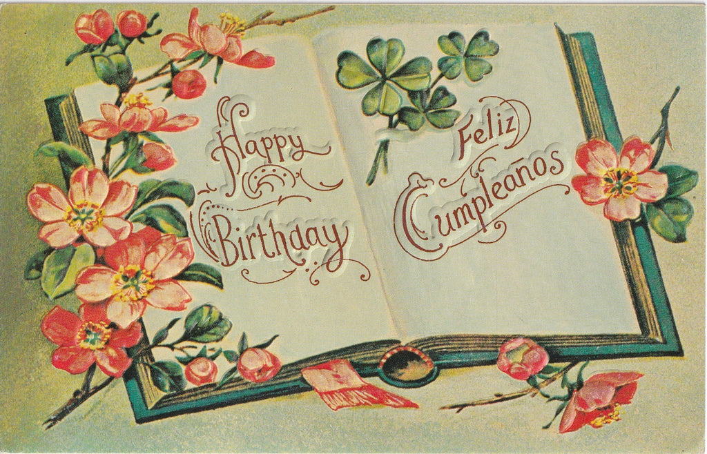 Happy Birthday - Feliz Cumpleaños - Postcard, c. 1970s