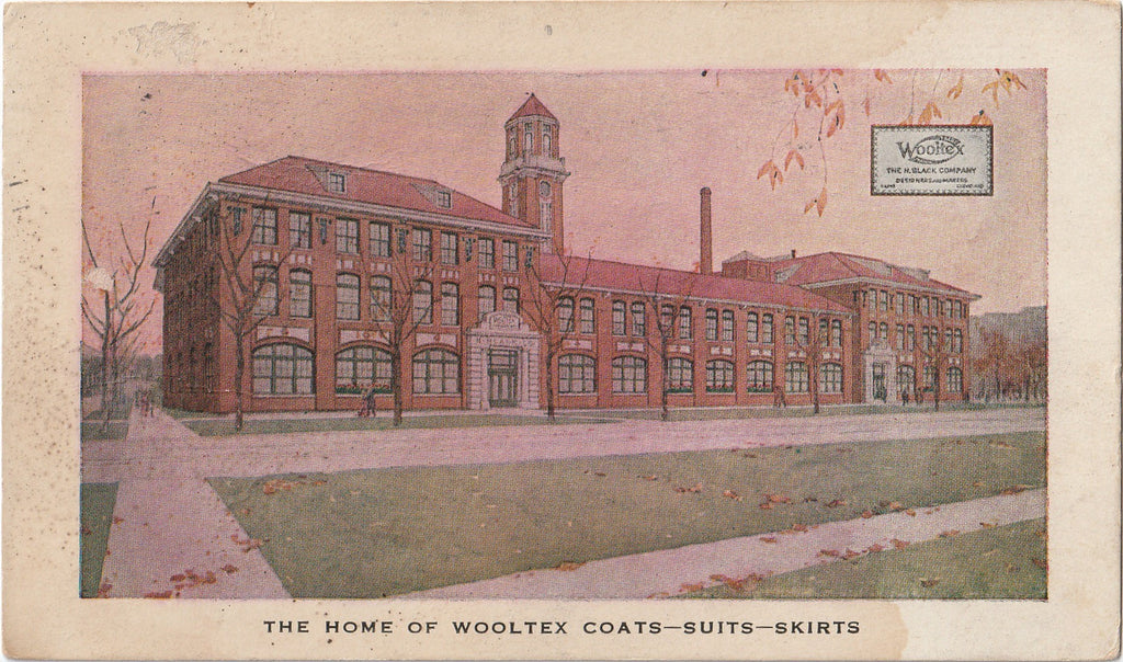 Home of Wooltex Coats Cleveland Ohio Antique Postcard