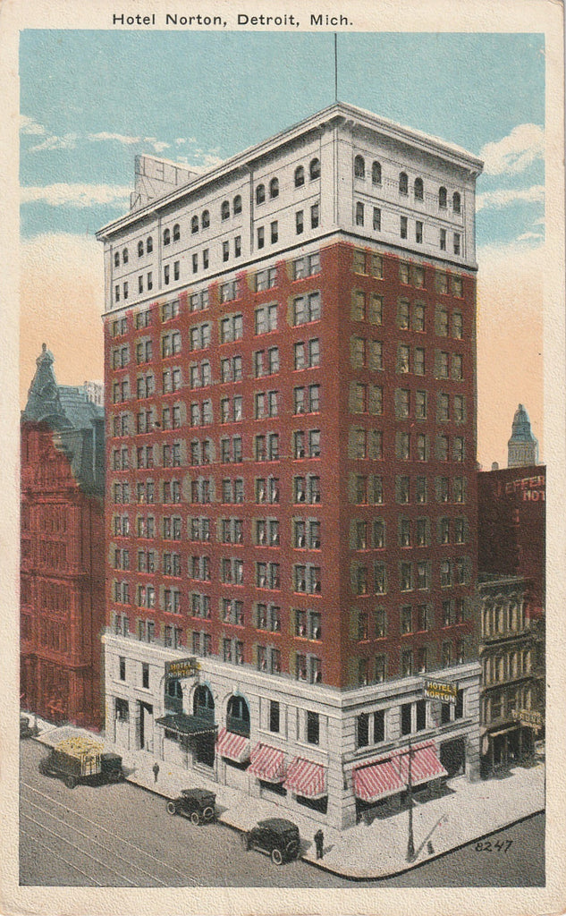 Hotel Norton - Detroit, MI - Postcard, c. 1920s