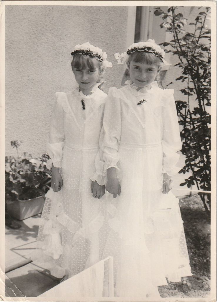 Isabella and Magdalene - Flower Girl Twins - Photo, c. 1984