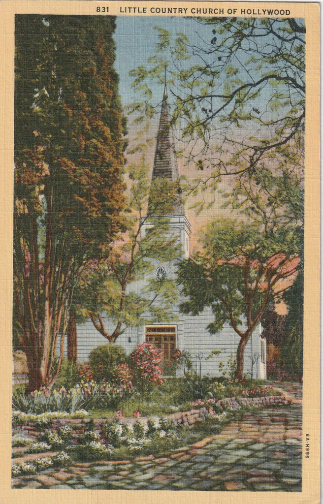 Little Country of Hollywood CA Vintage Postcard