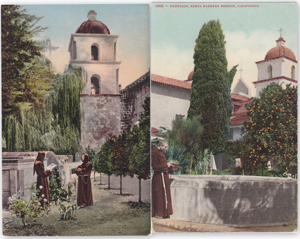 Santa Barbara Mission California Postcards