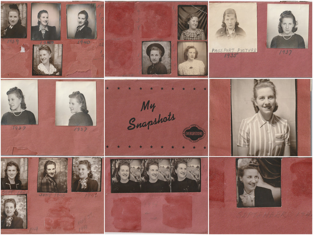 My Snapshots 1939 - 1944 Photo Booth Portraits