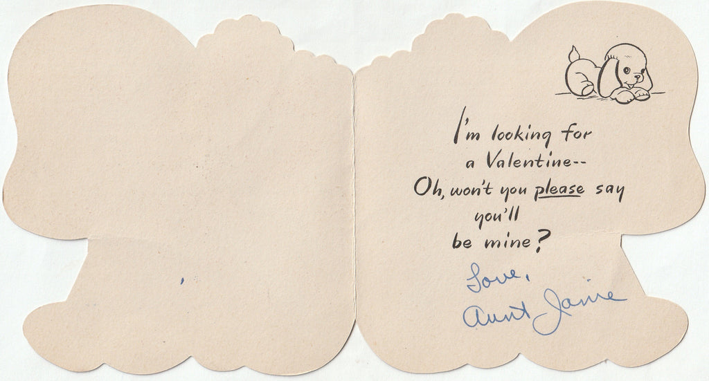 Please Say You'll Be Mine - Valentine For You- A Hallmark Card, c. 1947 - Inside