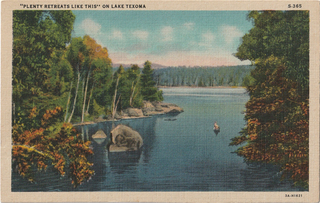 Plenty Retreats Like This on Lake Texoma - Postcard, c. 1930s