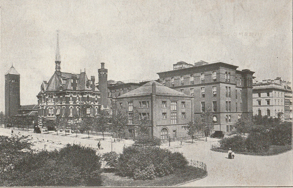 Presbyterian Hospital New York City Antique Postcard Close Up