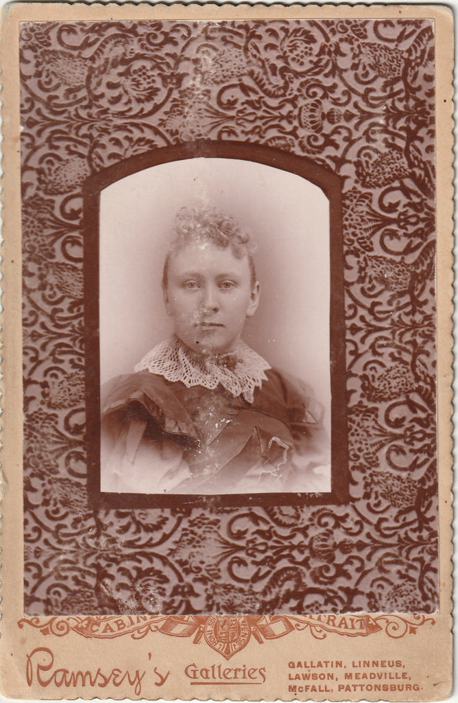Remembering Nana Gray - Othel Smith - Memorial Portrait - Cabinet Photo, c. 1800s