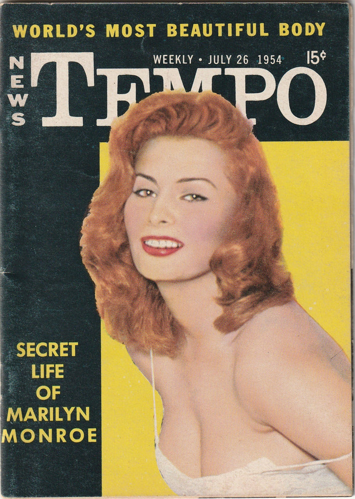 Secret Life of Marilyn Monroe - Sophia Loren - Kathleen Hughes - Tempo Weekly News Magazine - July 26 1954