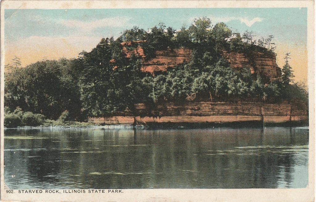 Starved Rock State Park Antique Postcard