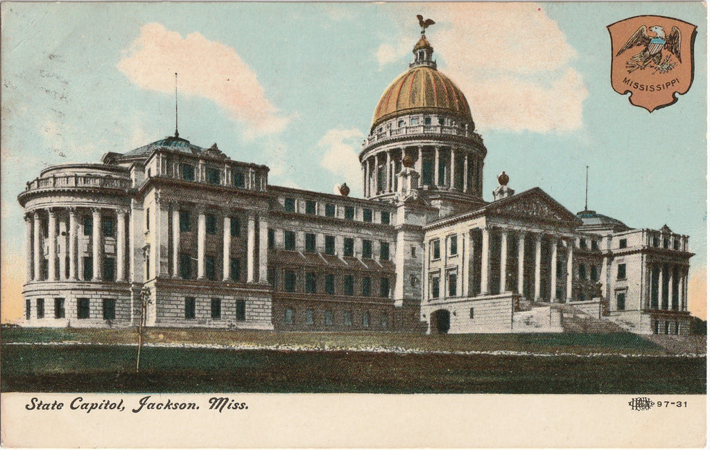 State Capitol Building Jackson Mississippi Postcard