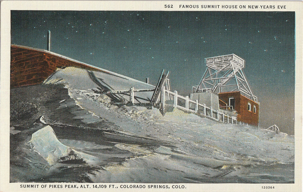 Summit House on Pike's Peak - Colorado Springs, CO - Postcard, c. 1920s