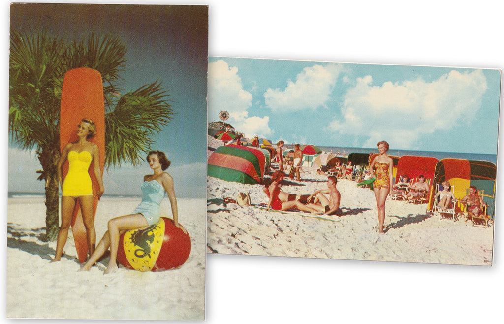 There is Fun Under the Florida Sun Postcards SET of 2 