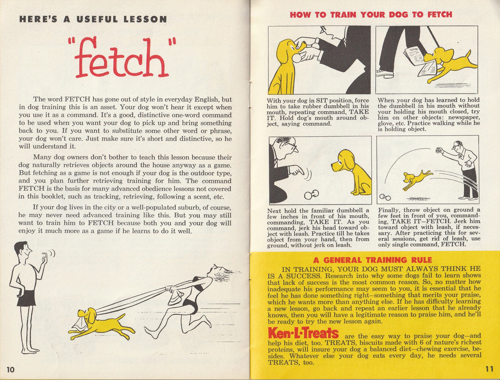 Training Can Be Fun and Useful Too - Ken-L-Treats - Ted Key - Booklet, c. 1955 Page 10-11