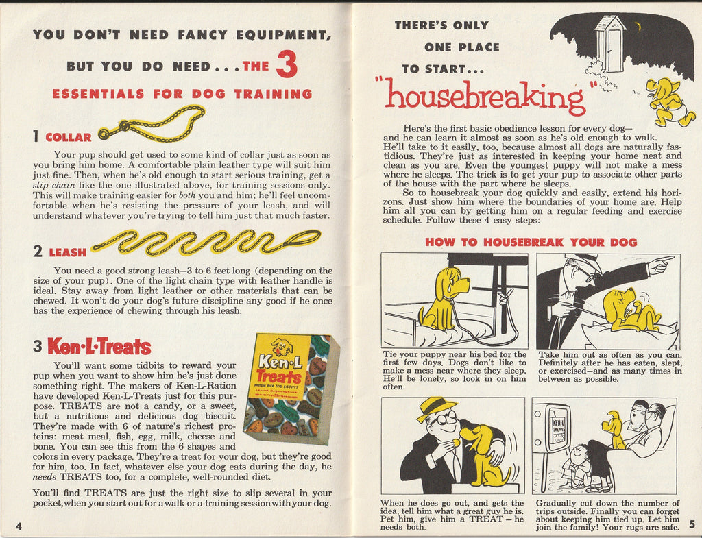 Training Can Be Fun and Useful Too - Ken-L-Treats - Ted Key - Booklet, c. 1955 Page 4-5