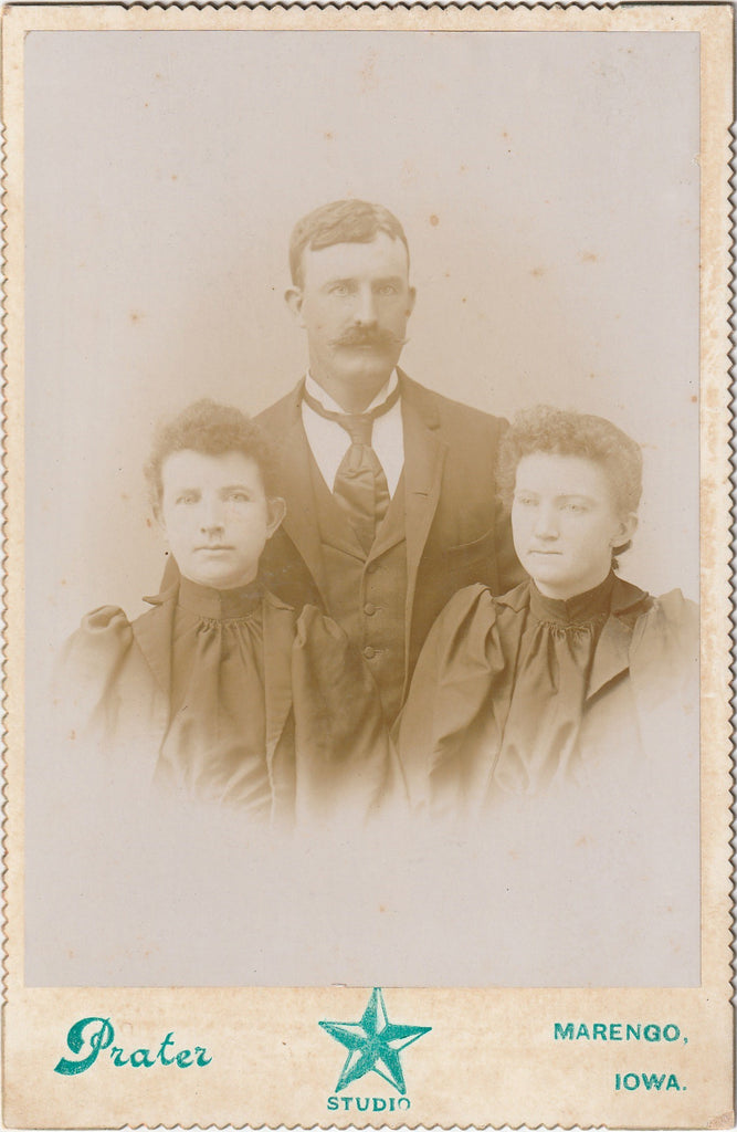 Trio from Marengo Iowa Cabinet Photo