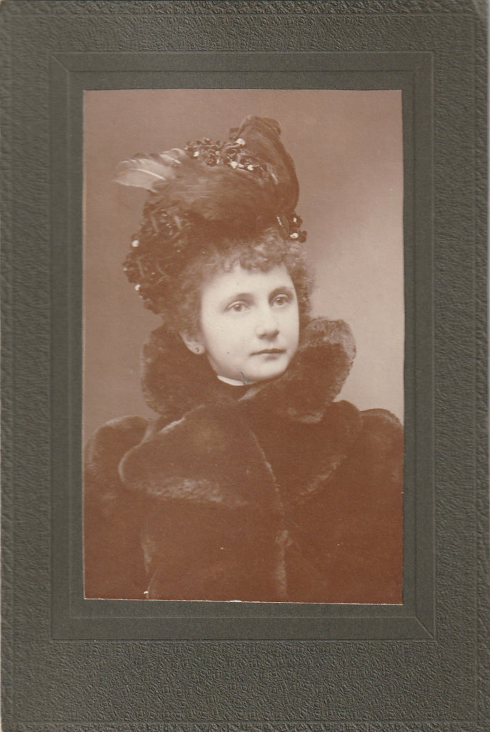 Turn of the Century Beauty - Philadelphia, PA - Charles H. Clime - Cabinet Photo, C. 1890s
