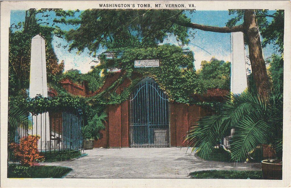Washington's Tomb Mt Vernon VA Antique Postcard