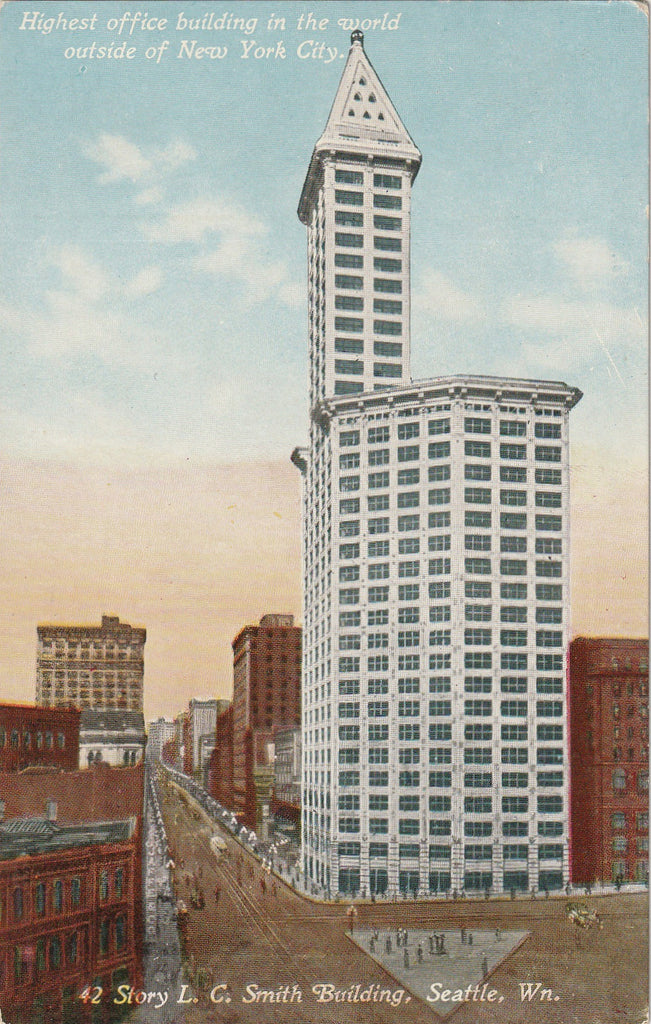 42-Story L. C. Smith Building - Seattle, Washington - Postcard, c. 1900s