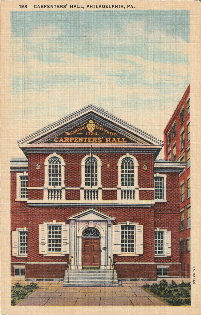 Carpenters' Hall - Philadelphia, Pennsylvania - Postcard, c. 1940s
