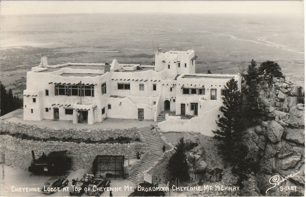 Cheyenne Lodge - Cheyenne Mountain, Colorado - Sanborn RPPC, c. 1930s