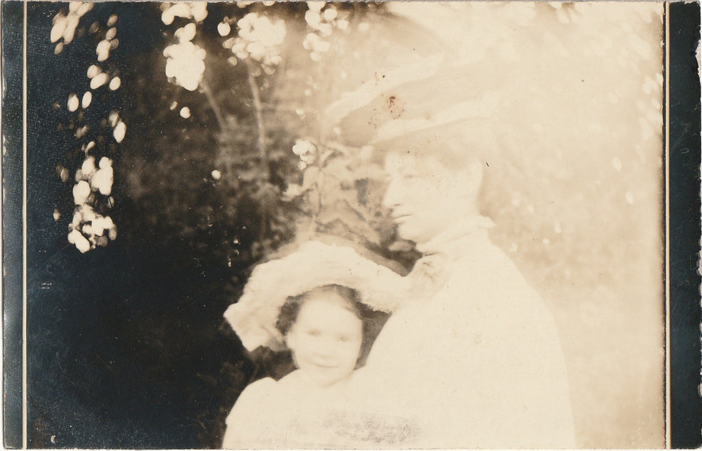 Edwardian Ghosts - Mother and Child - RPPC, c. 1900s