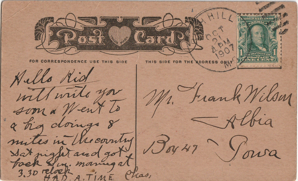 I Am Surprised at You - Postcard, c. 1900s