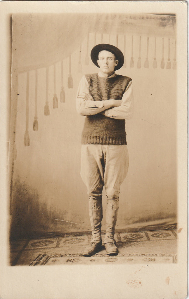 O-Neg, Ray's Army Buddy - WWI Soldier - RPPC, c. 1910s