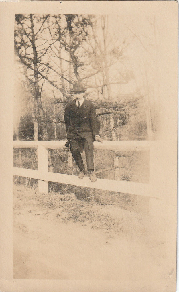 I'm on the Fence - Snapshot, c. 1920s