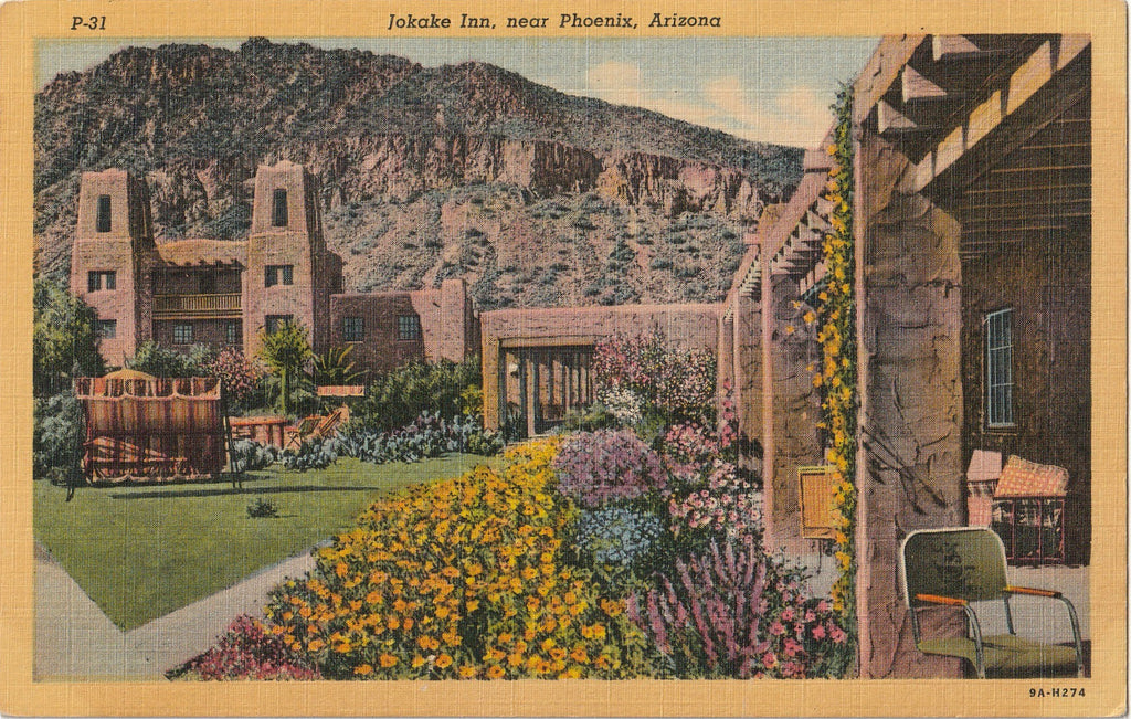 Jokake Inn - Phoenix, Arizona - Postcard, c. 1940s