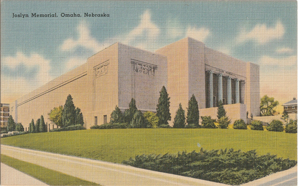 Joslyn Memorial Art Museum - Omaha, Nebraska - SET of 2 - Postcards, c. 1950s