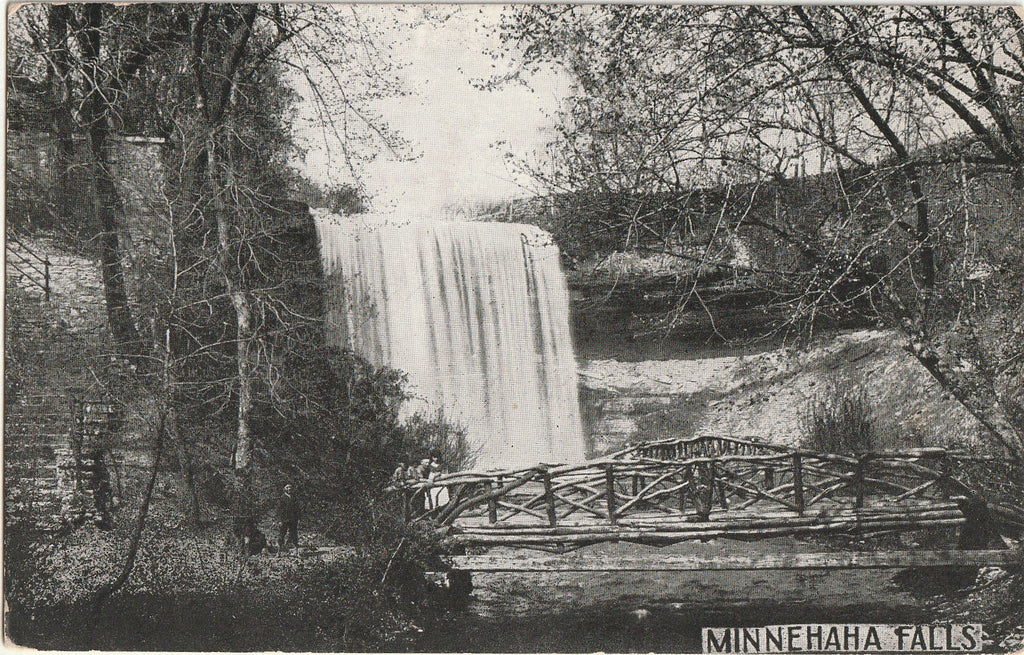 Minnehaha Falls - Minneapolis, MN - Postcard, c. 1900s