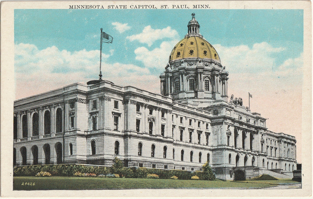 Minnesota State Capitol - St. Paul, MN - Postcard, c. 1920s