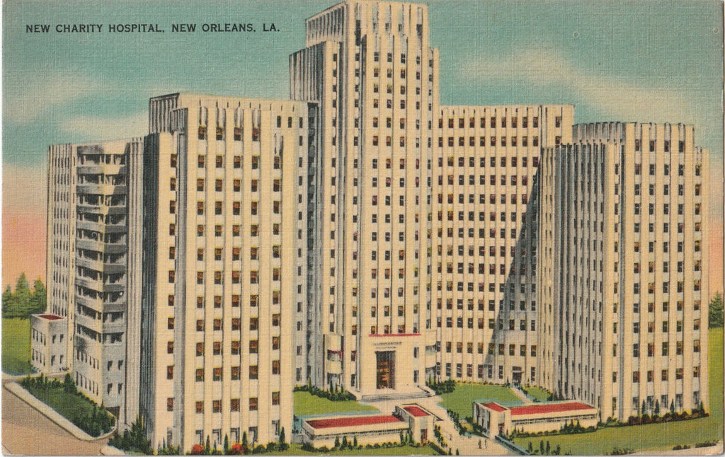 New Charity Hospital - New Orleans, LA - Postcard, c. 1930s