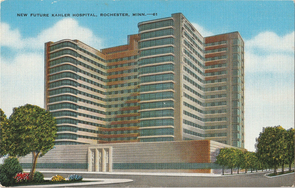 New Future Kahler Hospital - Rochester, MN - Postcard, c. 1930s