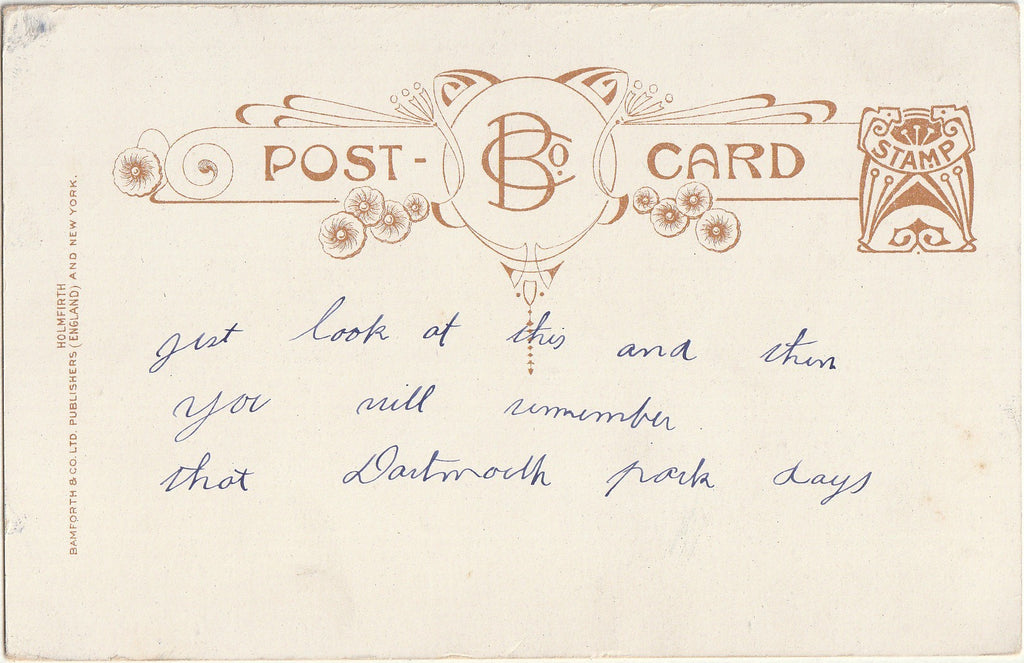 No One Will Do But You - Bamforth & Co. - Postcard, c. 1900s