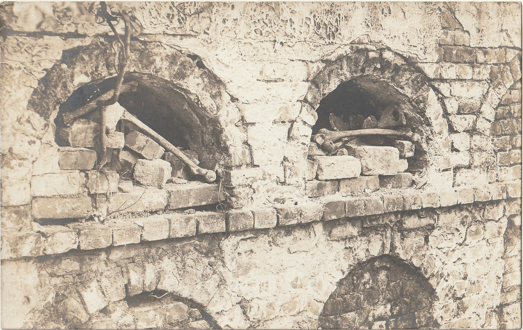 Open Oven Crypts - New Orleans Cemetery - RPPC, c. 1900s