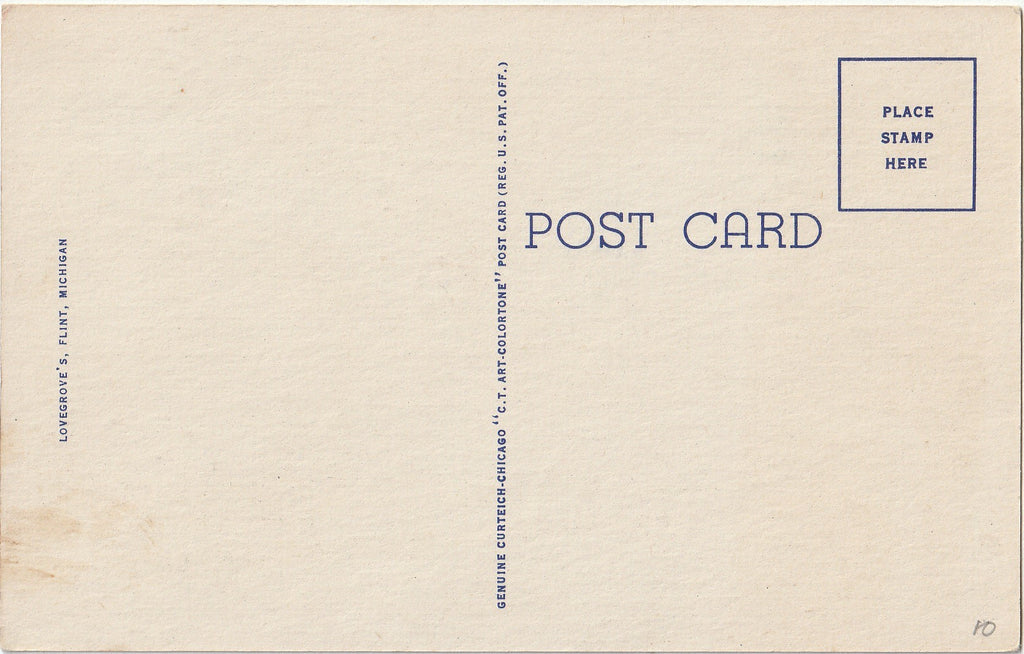 Post Office - Flint, Michigan - Postcard, c. 1940s